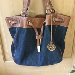 Michael Kors 🛳 Denim & Leather Bag ⚓️